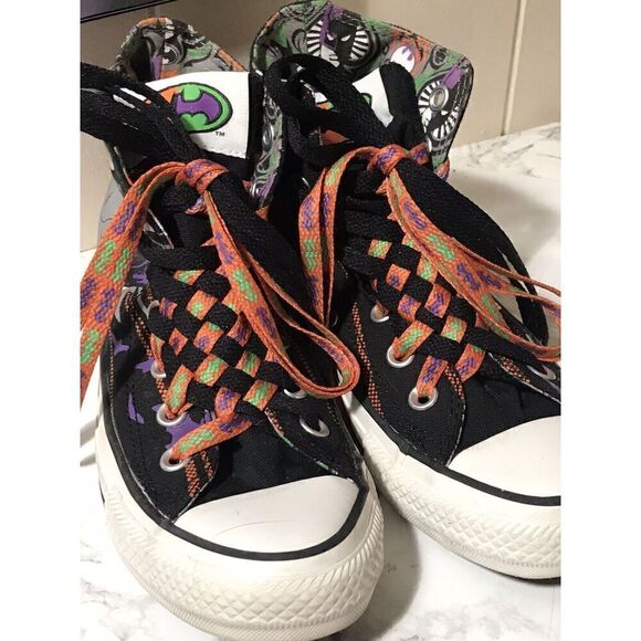 Converse All Star Sneakers Shoes DC Comics Batman & Joker Unisex W 5.5 M 3.5 - Picture 5 of 12